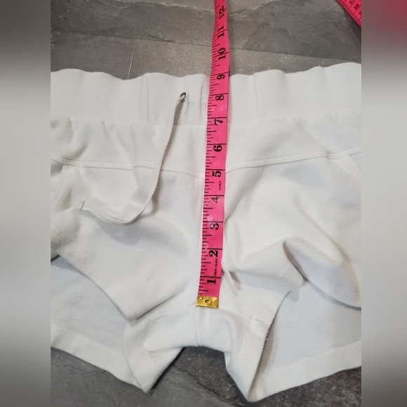 La Vie En Rose Aqua White Women's Mini Shorts. 2,5" Inseam. Size L. - Picture 8 of 9